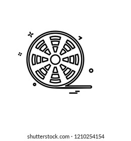 Media and Camera icon design vector 