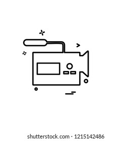 Media and Camera icon design vector 
