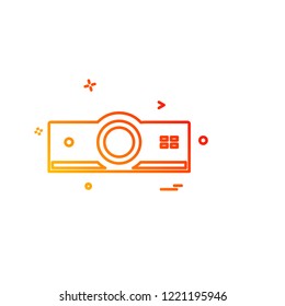 Media and Camera icon design vector 