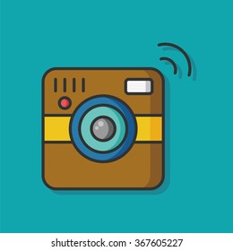 media camera vector icon