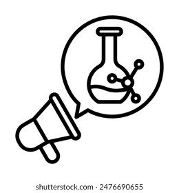Media Catalyst icon line vector illustration