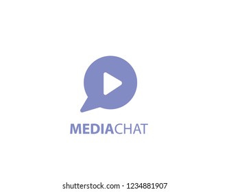 Media Chat logo design