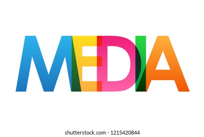 MEDIA colorful letters banner