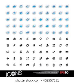 Media and communication 3D icons