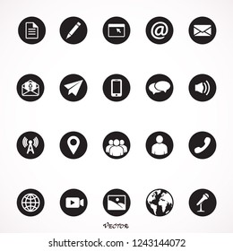 	
Media and communication glyph icons