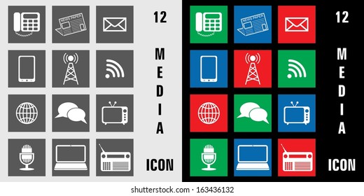 Media Communication Icon. Eps-10