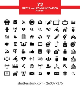 Media and Communication Icon set