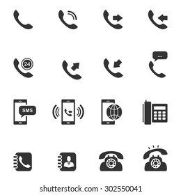 Media and communication icon set.