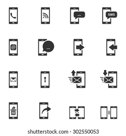 Media and communication icon set.