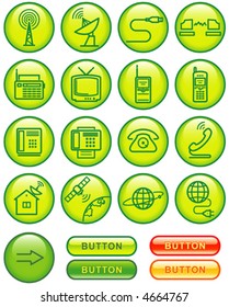 Media and communication icon set (Vector) You'll find more icons in my portfolio