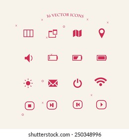 Media and communication icons