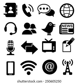 Media Communication Icons