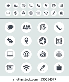 Media and communication icons