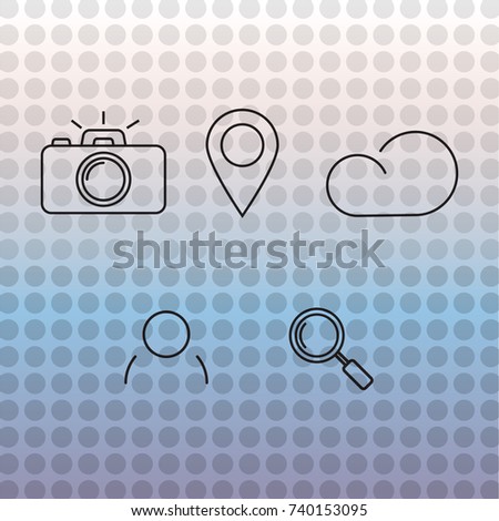 Media and communication icons. Icons for websites and applications
