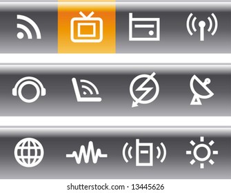Media & Communications  - Vector Icons Set