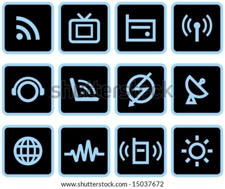 Media & Communications  - Vector Icons Set