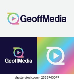 Media Company Logo Design, Logo design for media company, logo design vector and template.