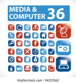 Medien- und Computertasten, Vektorgrafik