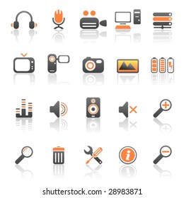 Media and computer icons