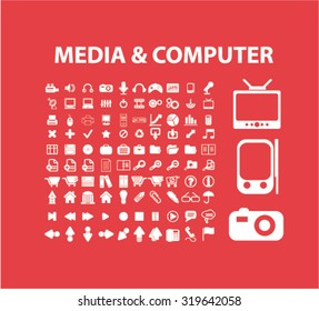 media, computer icons