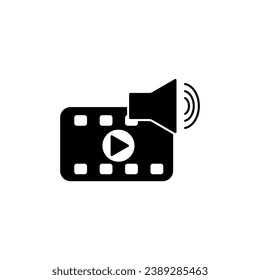 Media concept line icon. Simple element illustration. Media concept outline symbol design.