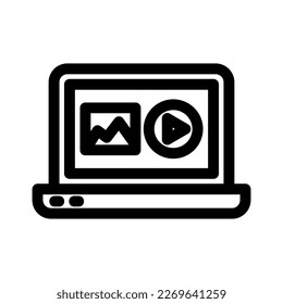 media content icon or logo isolated sign symbol vector illustration - high quality black style vector icons