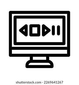 media content icon or logo isolated sign symbol vector illustration - high quality black style vector icons