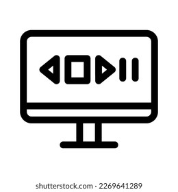 media content icon or logo isolated sign symbol vector illustration - high quality black style vector icons