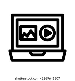 media content icon or logo isolated sign symbol vector illustration - high quality black style vector icons
