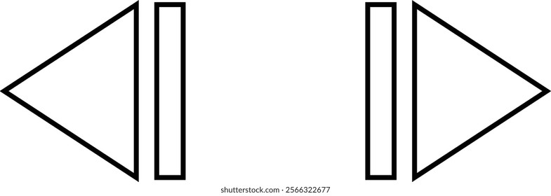 Media control icons set. Play fast next stop, forward, rewind symbols. Vector interface collection isolated on transparent background. Ui elements. Music player buttons. Video controls. Play