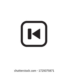Media Control Skip Back Icon Vector Illustration