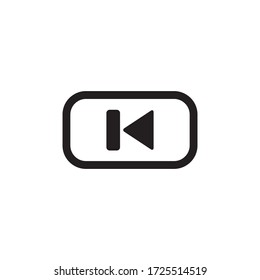 Media Control Skip Back Icon Vector Illustration