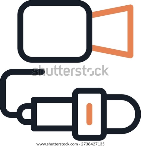 Media Coverage Line Due Icon Design