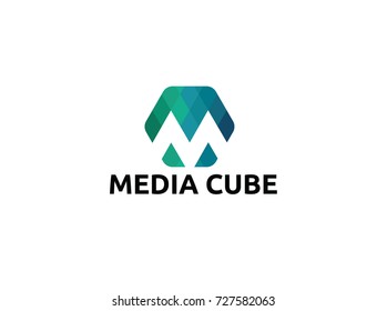 Media Cube Logo Design
