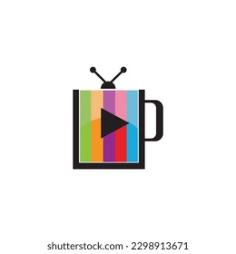 Vector de diseño de logotipo de la Copa de medios