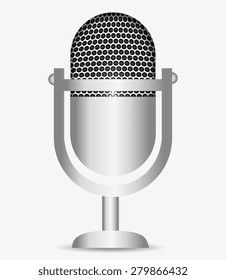 Media design over white background, vector illustration.