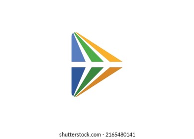 Media Digital Colored Logo Vector