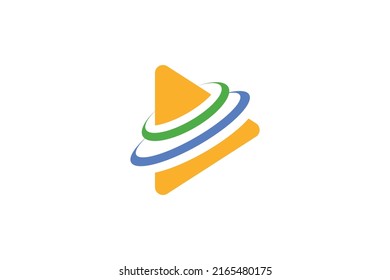 Media Digital Colored Logo Vector