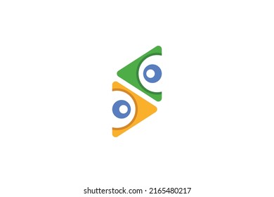 Media Digital Colored Logo Vector