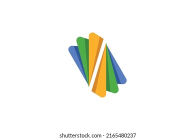 Media Digital Colored Logo Vector