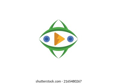 Media Digital Colored Logo Vector