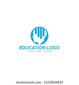 Media Education Logo technology Digital school book
