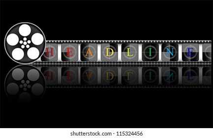 Media. Electronic HEADLINE, vector