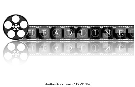 Media. Electronic HEADLINE, vector