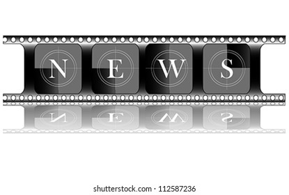 Media. Electronic news, vector
