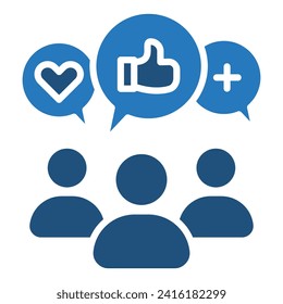 Media Engagement icon line vector illustration