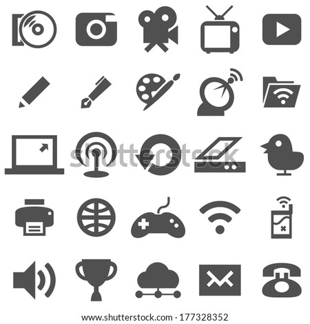 Media and Entertainment Icons