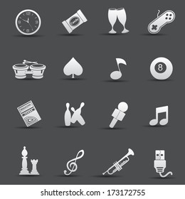 Media & Entertainment icons,vector