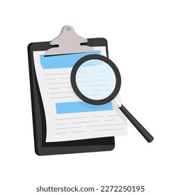 Vector de icono de administración de archivos multimedia. Buscando archivos de imagen y vídeo en la base de datos. Administración de documentos suave, flujo de documentos, búsqueda de documentos compuestos. Ilustración vectorial de icono de ampliación