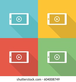 Media Flat Icon Concept